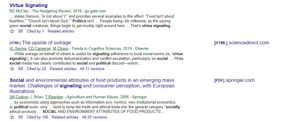 Virtue signaling. Social desirability bias on mega-cosmic steroids.This is a newer term, so understanding of it is not quite so well-established, but it is off to a good start and is certainly a caution to accepting "lived experience" uncritically.