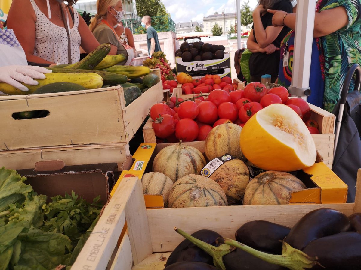 [ Tente #AntiGaspi] 🎪
Aujourd’hui ce sont encore 428 kg de fruits et légumes qui ont été sauvés du #GaspillageAlimentaire grâce aux dons des commerçants solidaires du marché Place Leclerc d’#Angers 💪♻️🍌 #Merci 
45 personnes ont bénéficié des produits Bravo la Team 👏💚