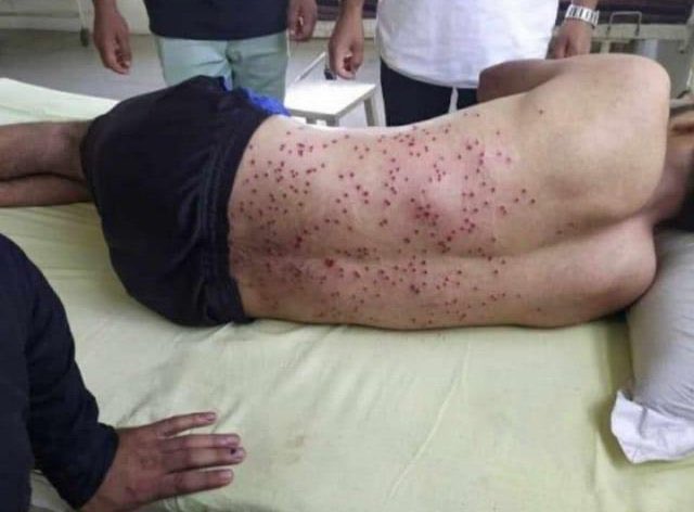 SaraHayatShah's tweet photo. Why are these peaceful Muslim mourners being showered with pellets and tear-gas? Strongly condemn this act of barbarism. Shame!!!!!! #Kashmir https://t.co/RIdwLKLjkh