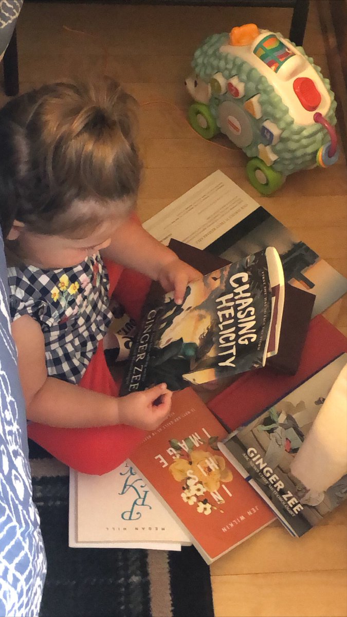 JustinTGee's tweet photo. Starting her early! @Ginger_Zee https://t.co/mhzFpR3AZJ
