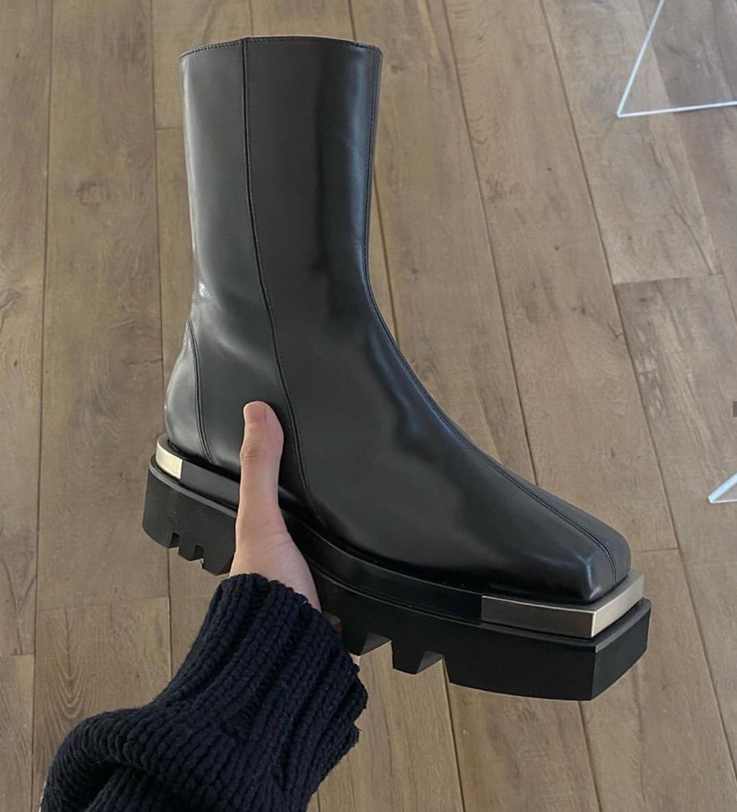 Leather Boots Peter Do Combat Boots Peter Do Leather Combat Boots