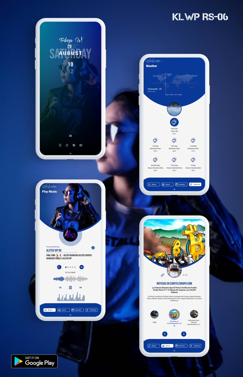 Android15Kustom's tweet image. ✔️Preset: KLWP RS-06
One Page
🔹Used:
🔘Nova Launcher
🔘Klwp

👉 Download:
play.google.com/store/apps/det…

🔹VIDEO:
youtu.be/6Hm8dFpvDl4

#klwp #homescreen #ui #uidesign #Themes #personalizacionandroid #kustom #kwgt #novalauncher #Illustrations