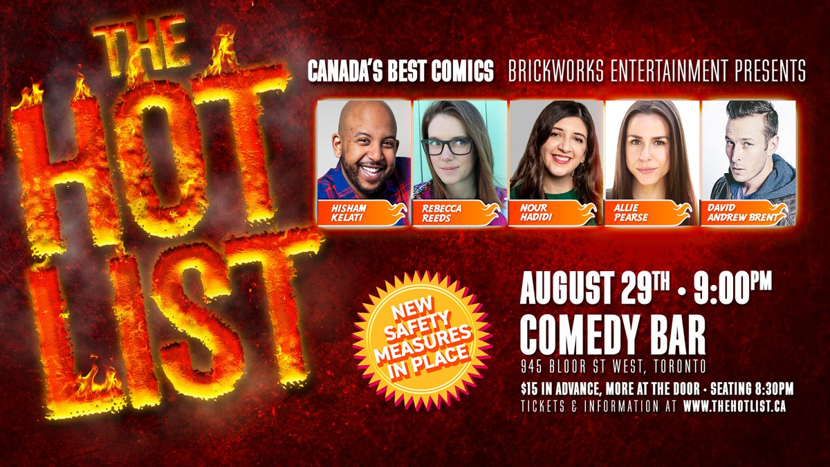 Tonight's the Night! The HOT LIST returns! Check In &amp; Seating at 8:30, show starts at 9:00pm! Get your last minute tickets here: bit.ly/bwaug29info