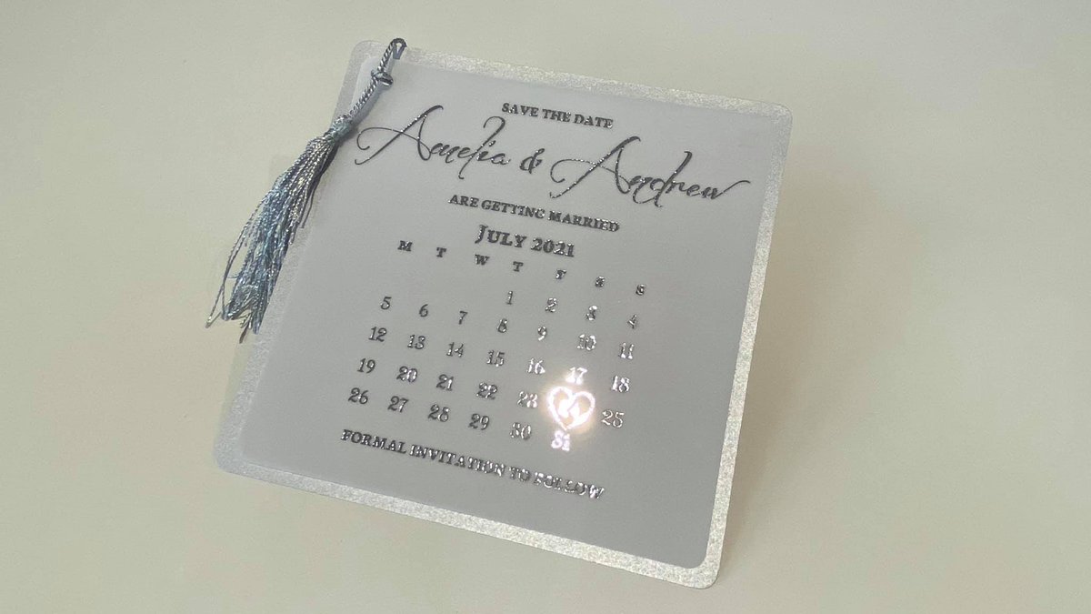 CherryTreeCards's tweet photo. Our super-elegant Californian Sunset Save The Date will impress your guests and no mistake!

An eye-catching vellum card with foiled text with either a matching or contrasting background card. Card colours, text foil colour and character font can all be customised to your taste. https://t.co/1v9B9ebLsk