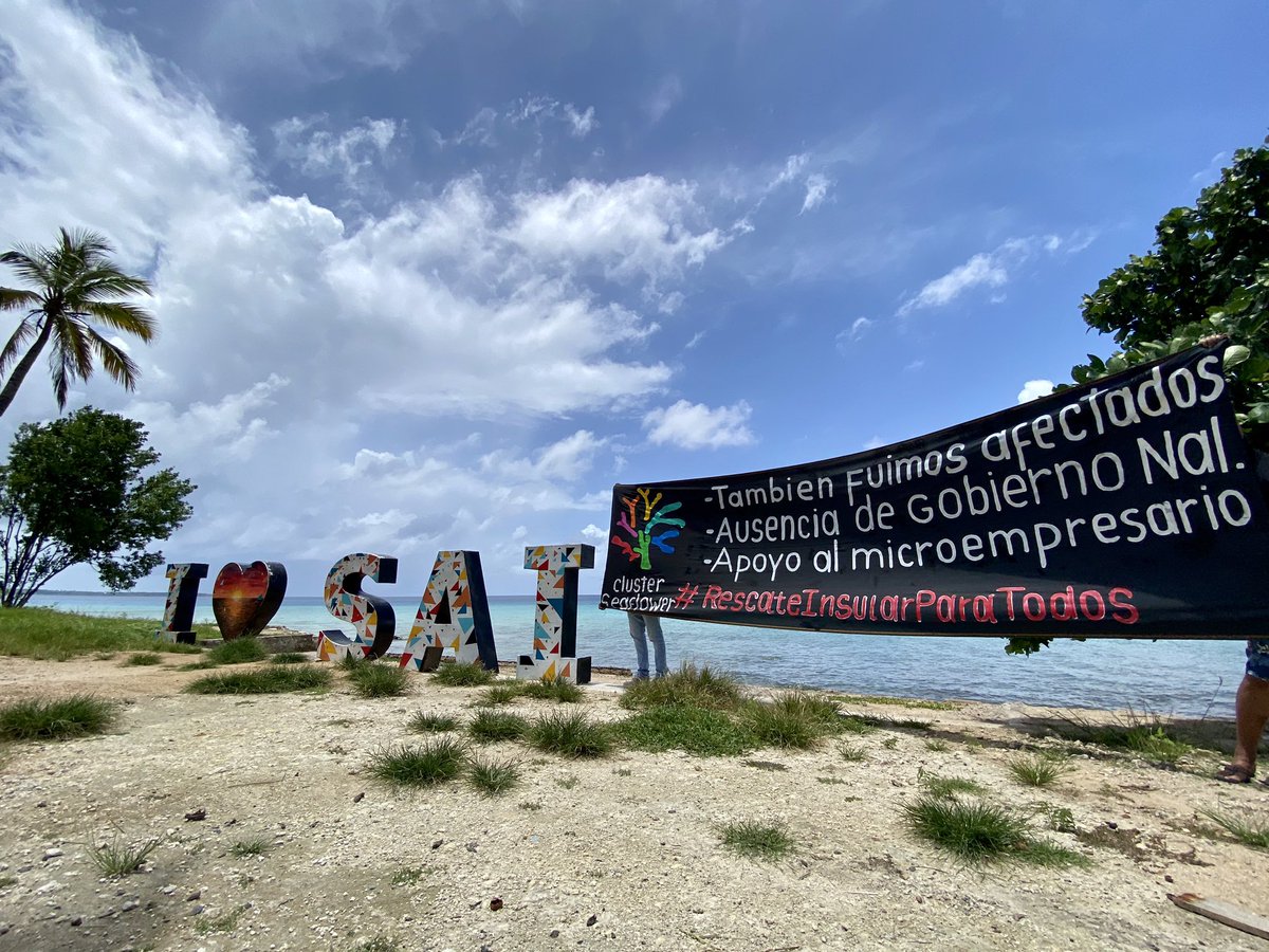 seaflowerclust4's tweet photo. Nuestra Protesta Digital 🆘🌴. @infopresidencia @MincomercioCo @guerrerorozco @jrestrp 
#RescateInsularParaTodos apoyo al proceso de reactivación con medidas especiales que nos permitan subsistir y generar desarrollo sostenible. Necesitamos un plan Equitativo. #JuntosSomosMas https://t.co/IZKaIlb1fD