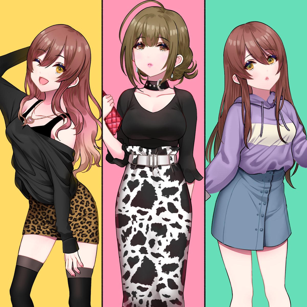 北条加蓮 ,神谷奈緒 ,渋谷凛(シンデレラガールズ) 「#これを見た人は服の絵を貼れ 」|𝘿𝙚𝙢𝙤𝙣♡𝙇𝙤𝙧𝙙のイラスト