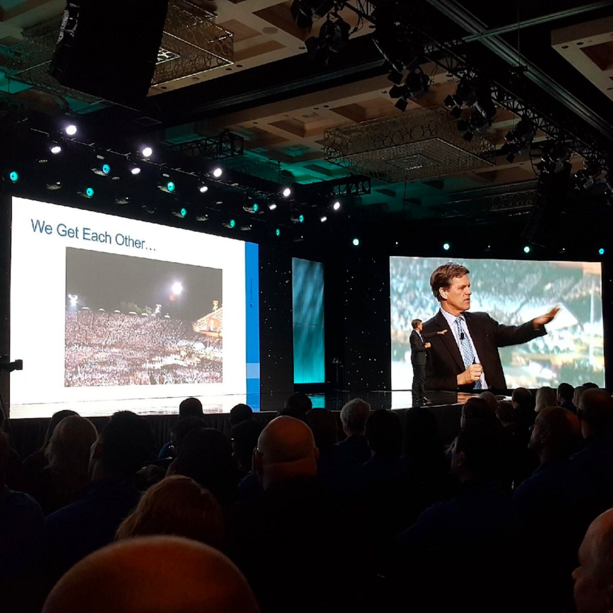BrandonSawalich's tweet photo. “There’s an alternative to the world we’re living in now. In a world of them and us, we want a world of just us. Lead from the heart.” - @TimShriver at #StarkeyExpo earlier this year. Happy Birthday to this inspiring man. https://t.co/19FFtG1joK