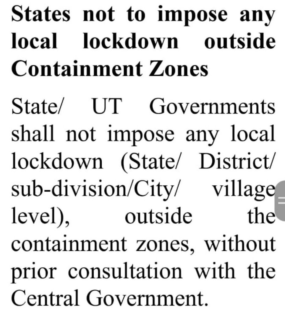 awanishvidyarth's tweet photo. #containment_zone को छोड़ स्थानीय #lockdownextension के लिए राज्यों को केंद्र सरकार से संवाद करना होगा  । फिलहाल @UPGovt @MamataOfficial राज्यों में #WeekendLockdown जारी है ।
@News1IndiaTweet https://t.co/pU6s2YPPZG