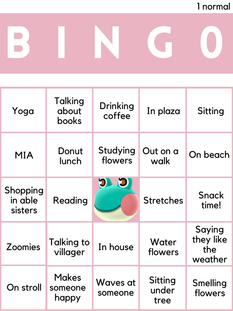 I've made 2 variations of bingo cards for each personality type we may be following around today and I will be adding them to this thread as well as putting them in the discord!