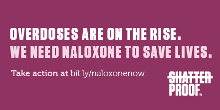 ShatterproofHQ's tweet photo. Opioid overdoses don’t have to be fatal. In honor of International Overdose Awareness Day on August 31, add your name to show support for naloxone access: https://t.co/JlV2vGVTxC #EndOverdose https://t.co/wsUYLEzjuj