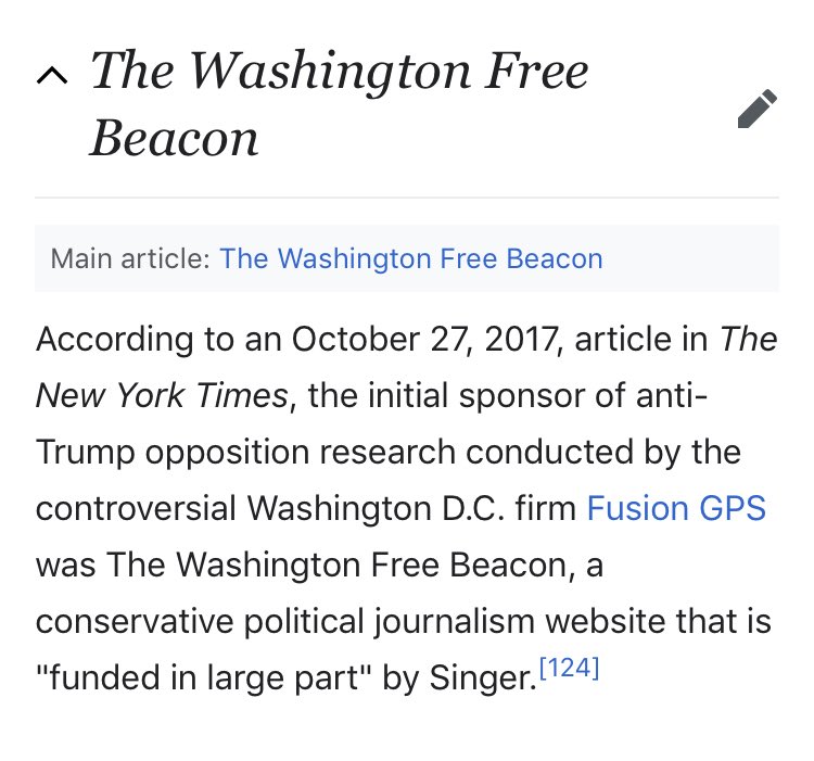 117/ PAUL SINGERHedge FundsCayman Island Co  buys up sovereign debt (Argentina & Congo)Koch brothers, Bush, Rubio, a PAC to derail  @realDonaldTrump , then $1m to  @POTUS ‘s inauguration fund& yet...Funded Fusion GPS via Free BeaconSwamp creature