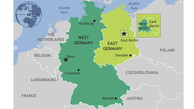 22/6/1974 – The World Cup draw has ensured one of the most intense games possible in world football. The final round game has pitted the hosts Federal Republic of Germany (FRG/West) against the German Democratic Republic (GDR/East).