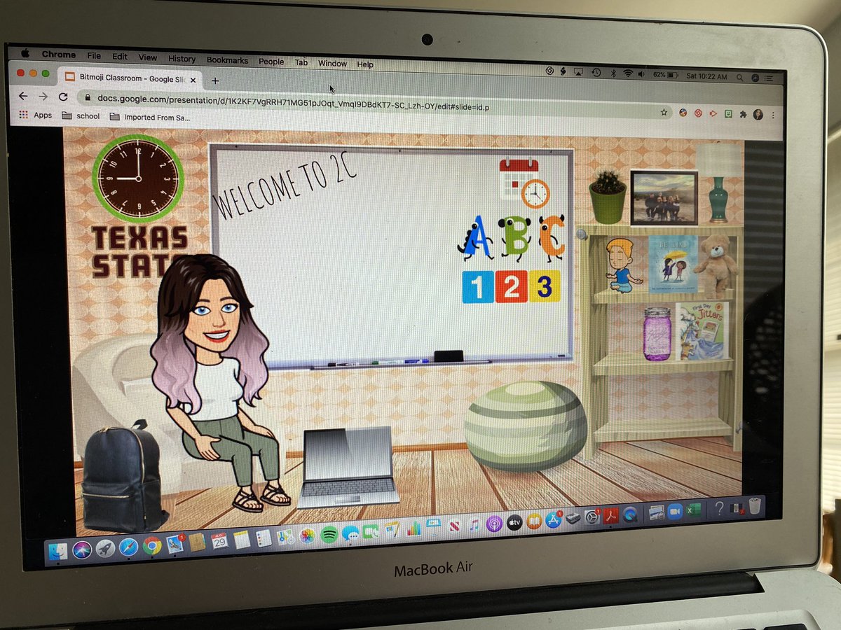 teachingmsberry's tweet photo. Working on my Bitmoji classroom! Literally everything is clickable- can’t wait for my new babies to explore!! https://t.co/JfO3Nx0b8U