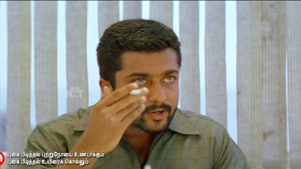 Suriya as Gautham is admirably composed. He is a considerate friend, believes in honesty, has firm opinions, looks too rugged, but an emotional being within. Suriya pulled with excellent ease, It is a dream debut to Ameer Sultan. No questions.