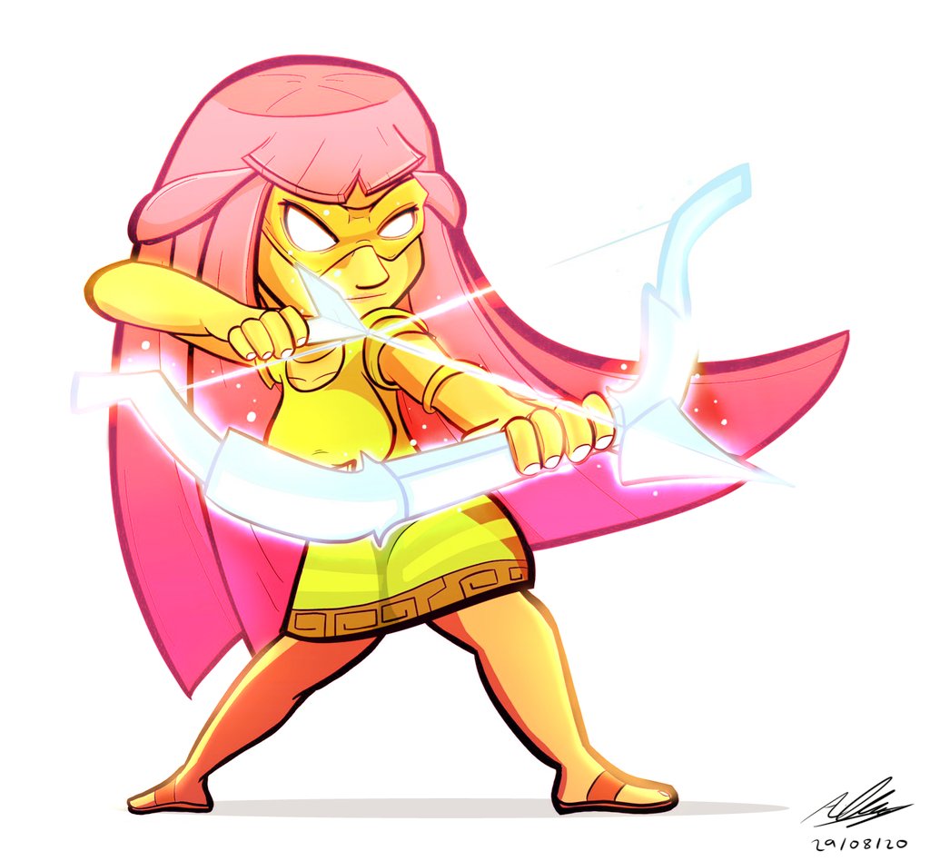 AdamClowery's tweet photo. Super Archer. I really like her design. 🏹 #SuperArcher @ClashofClans #FanArt #Artwork #Drawing #Doodle #procreate #Artist #cintiq #clipstudiopaint https://t.co/FKhqeG7xY7