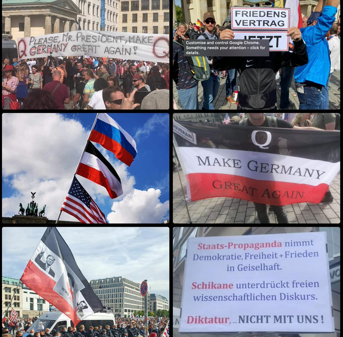 It's not only London that's been redpilled btw. Here are some images from today's similar rally against coronavirus restrictions in Berlin