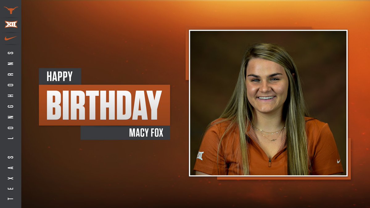 Happy Birthday to freshman <a href="/macygfox/">macy fox</a> 🤘🎂

#TexasDrive | #HookEm