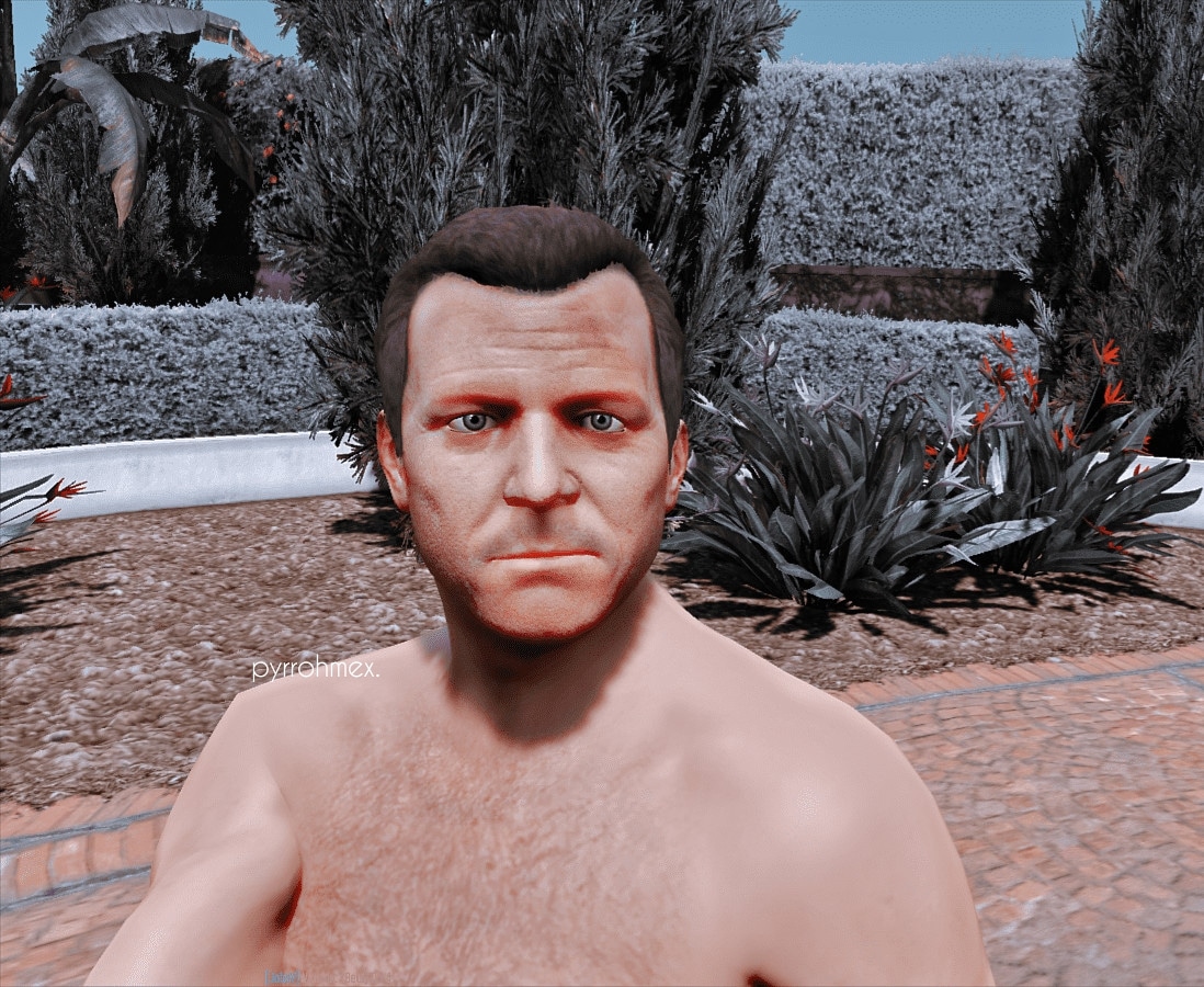 pyrrohmex's tweet photo. the one &amp; the only ❤ ⛱️☀️ 📸
@rockstargames
#GTAV #GrandTheftAutoV #GrandTheftAuto #Snapmatic #MichaelDeSanta #nedluke
#GTASnapmatic #gtaphotography  #GTAPhotographers  #rockstareditor #WaveformGaming https://t.co/i1HKQm30sN
