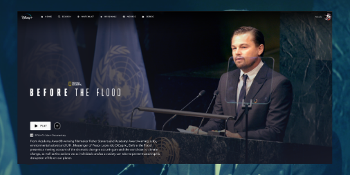 ActionEarthorg's tweet photo. This documentary is still as relevant as when it came out. ๐น If you want to learn about climate change, this is a great start! Check it out on DisneyPlus! #actionforearth #climatedocumentary #leonardodicaprio https://t.co/LcCHI6mg97