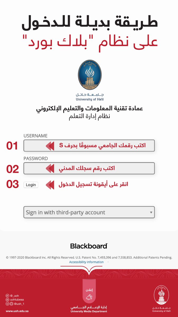 بورد بلاك جامعة حائل جامعة حائل: