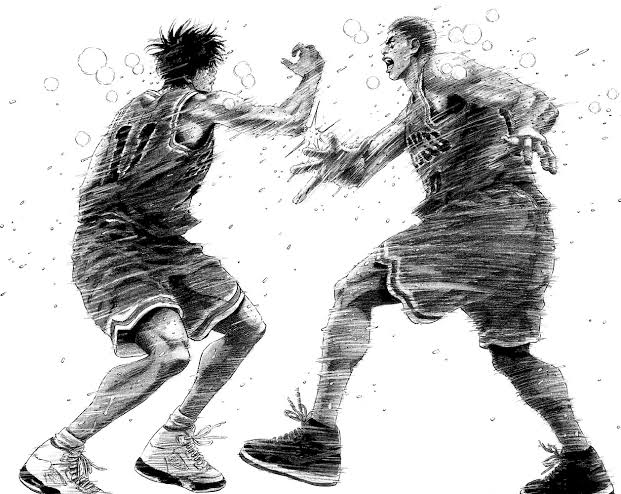 Slam Dunk If you're a fan of the deliquent trope and you're a fan of intense hypefests, this is the series for you. The cast of characters are badass af and the art in the manga is amazing. The final match is an unmatched experienceSport : BasketballManga : 276