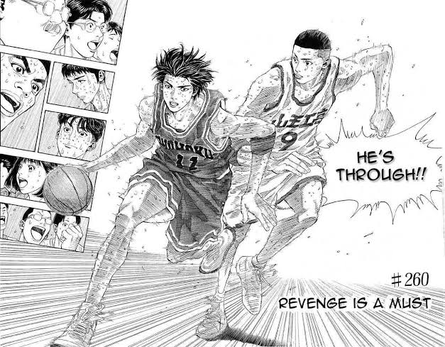 Slam Dunk If you're a fan of the deliquent trope and you're a fan of intense hypefests, this is the series for you. The cast of characters are badass af and the art in the manga is amazing. The final match is an unmatched experienceSport : BasketballManga : 276