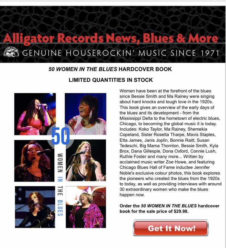 Order your copy NOW!
@50womeninbluesbook <a href="/noblephotos/">Lee</a> 
GO To:alligator.com/store/index.cf…

#BluesUK #BluesUSA #50WIB