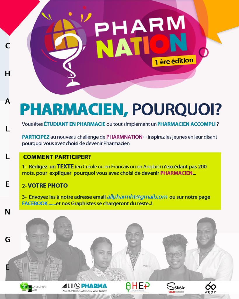 Pedy01's tweet photo. Vous êtes étudiants en pharmacie ? Pharmaciens?
Désirez-vous participer à la Pharmnation?
C’est simple!

#pharmnation
#pharmlife https://t.co/iJa1FIHNZx