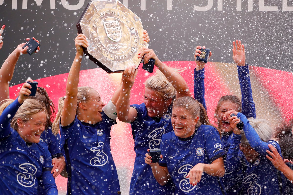 ChelseaFCW's tweet photo. Sleep well Blues! 💙

#CommunityShield https://t.co/mSMRruGVe0