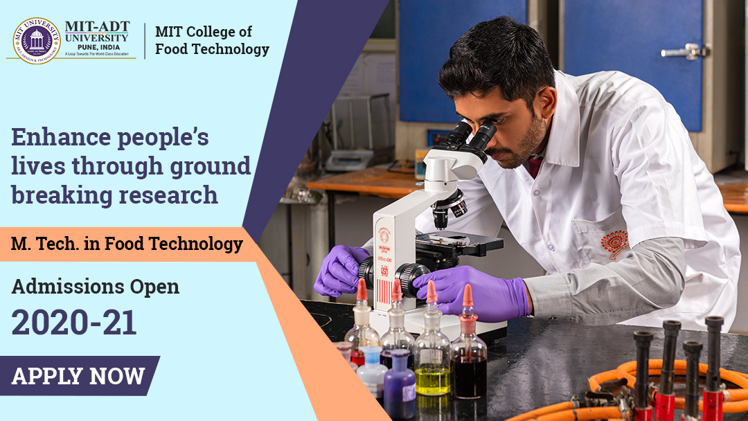 mitadtpune's tweet image. #MITCFT offers M. Tech. Food Technology along with in-depth knowledge, practical experience, and amalgamation of Science, Technology, and Education pertaining to Food Industry. #ApplyNow ➡️ bit.ly/ApplyNow_MIT-A… or 📞+91 9021080141. #MITADT #University #worldclasseducation