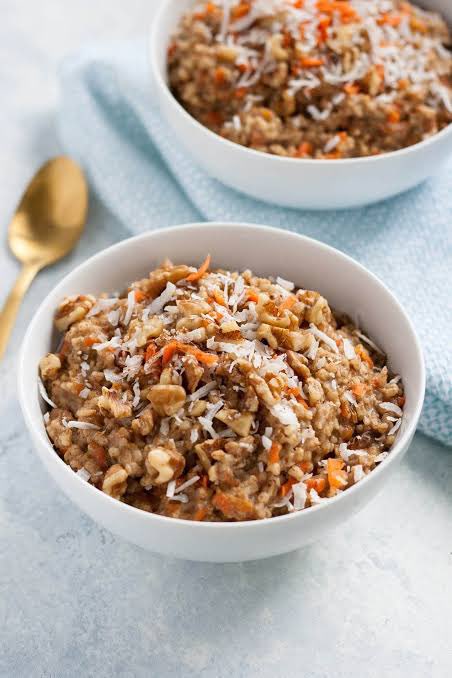 ☆ vegan carrot cake oatmeal ☆