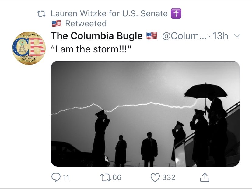 FisherTKTK's tweet photo. In case there was any doubt, Delaware has a QAnon-aligned GOP primary candidate for federal office. https://t.co/wWZKw3yrGW