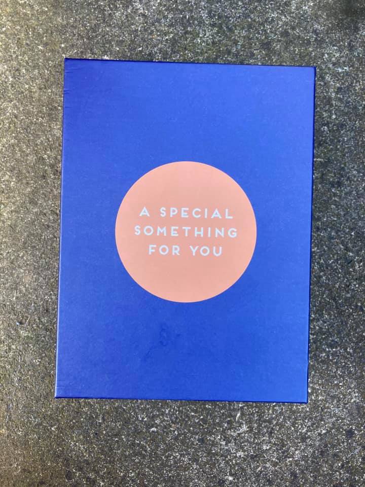 A package was then left on my doorstep — a gift bag, with a gift box inside with the message "A Special Something for You". Inside were some items that showed I had been followed over the previous few days, as well as a printed message that said "Greetings from Thailand!" 6/15