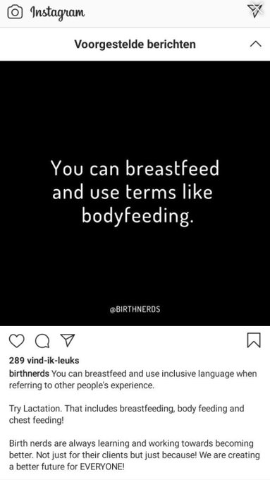 Breastfeeding is now bodyfeeding? I can have a field day with this one! 😢 https://t.co/rVIzn2sZJn