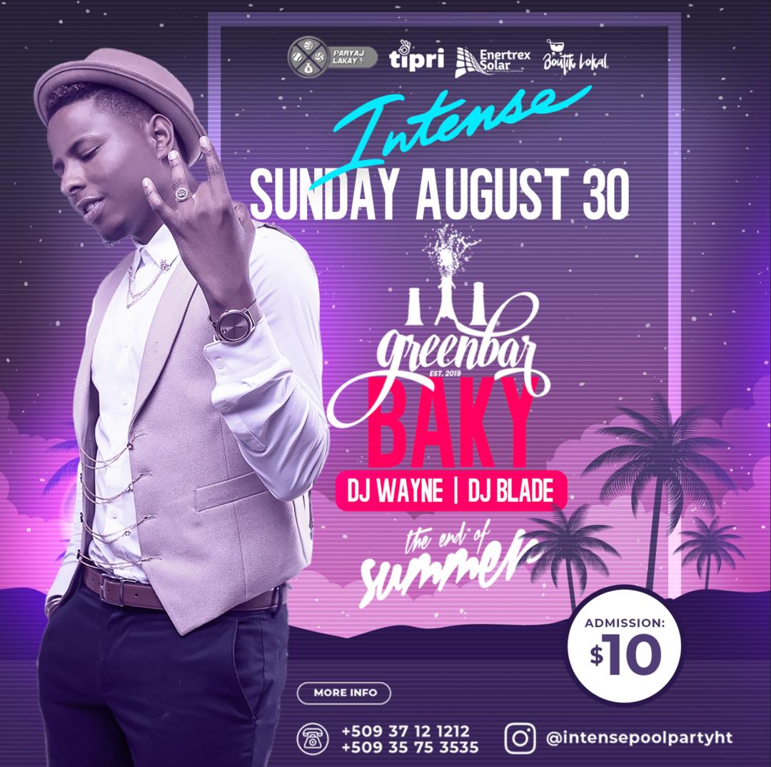 romalystfort's tweet photo. TOMORROW SUNDAY, AUGUST 30 @realbakypopile shuts down #INTENSEPOOLPARTY alongside @djwaynehaiti &amp; @DjBladeHaiti !!!! Tickets $10 #ASPLASHOFCLASS https://t.co/8BFRwJwmWD