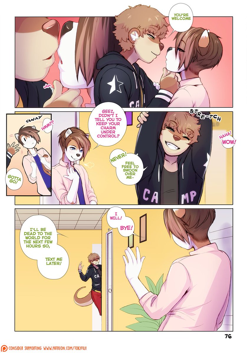 TheRealTokifuji's tweet photo. Smooth moves :3

Consider supporting here!  https://t.co/85shIE9hcj

#webcomics #comics #furryart https://t.co/D4uhXVUKwU