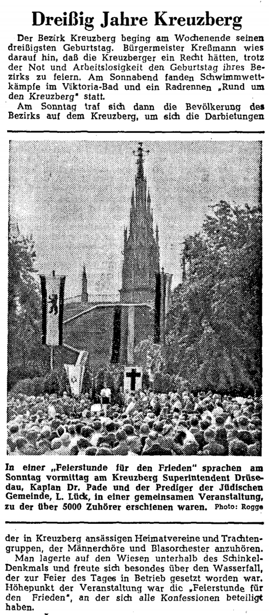 Als #Kreuzberg noch mit Heimatvereinen, Trachtengruppen, Männerchören und Blasorchestern feierte, noch dazu "in Kreuzberg ansässigen". @tagesspiegel #OTD 1950 <a href="/MonikaHerrmann1/">Monika Herrmann 🚴🔥💚</a>