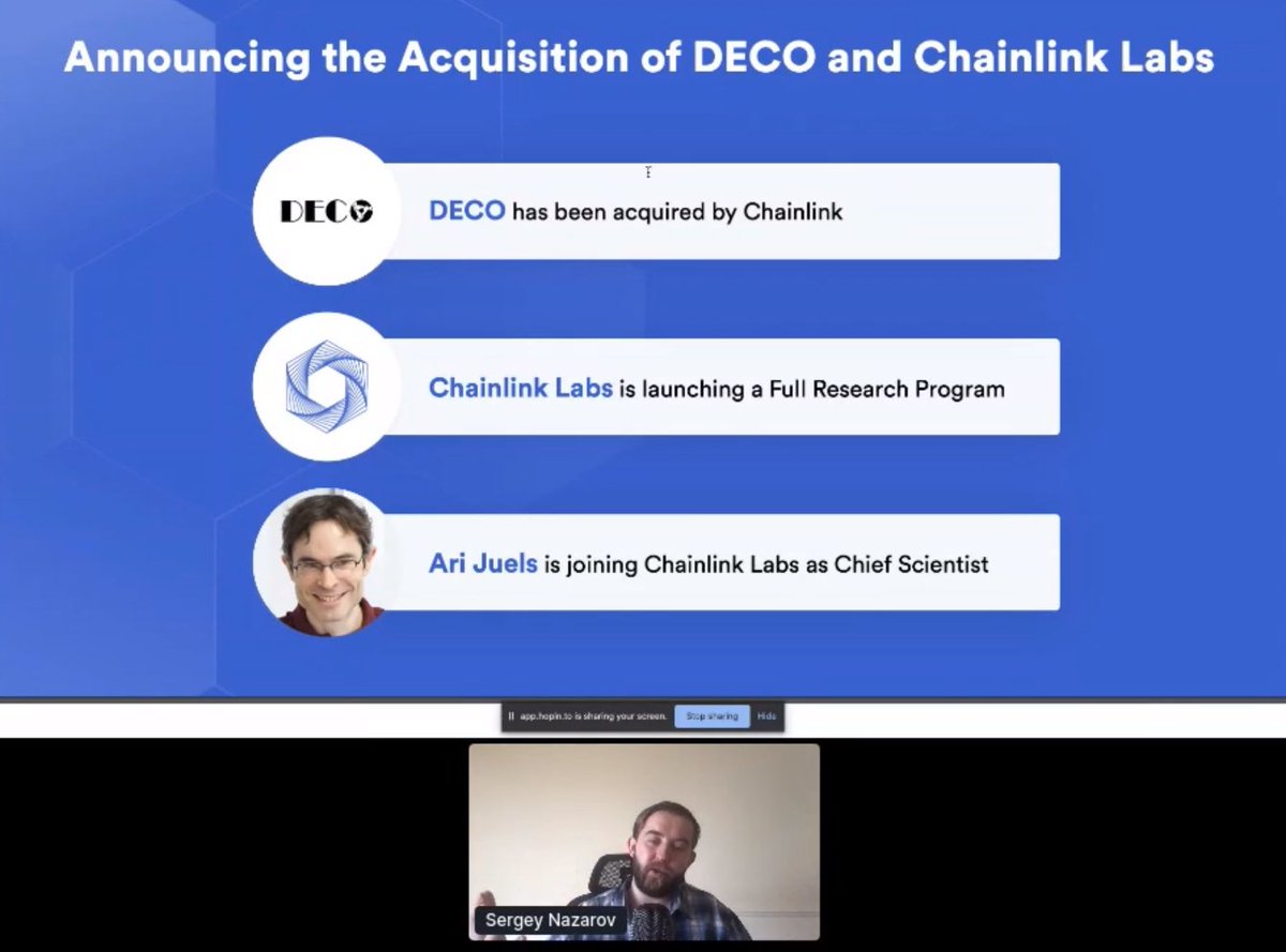 LinkOracle_io's tweet image. Some exciting announcements from @SergeyNazarov at #Chainlink Smart Contract Summit #0!

#SmartCon $LINK @chainlink