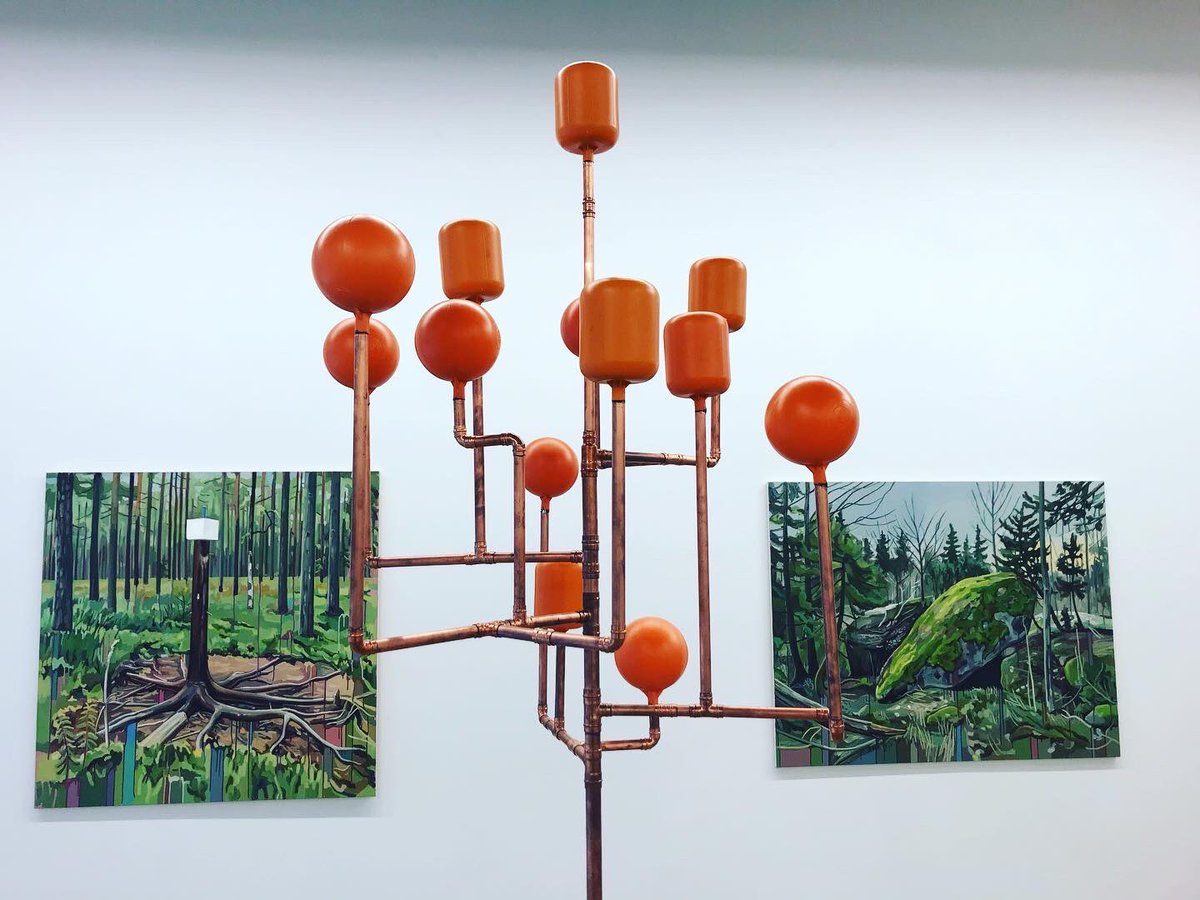 DunleavyBernard's tweet photo. The breadth of both imagination and technical ability on display on the last day of the wonderful show by #CeciliaDanell - I set a Bait for the Unknown - at the #KevinKavanagh Gallery was extraordinary...I’m so glad I got to see it! @afoggynotion @KevKavGallery https://t.co/0pnMTBeXWo