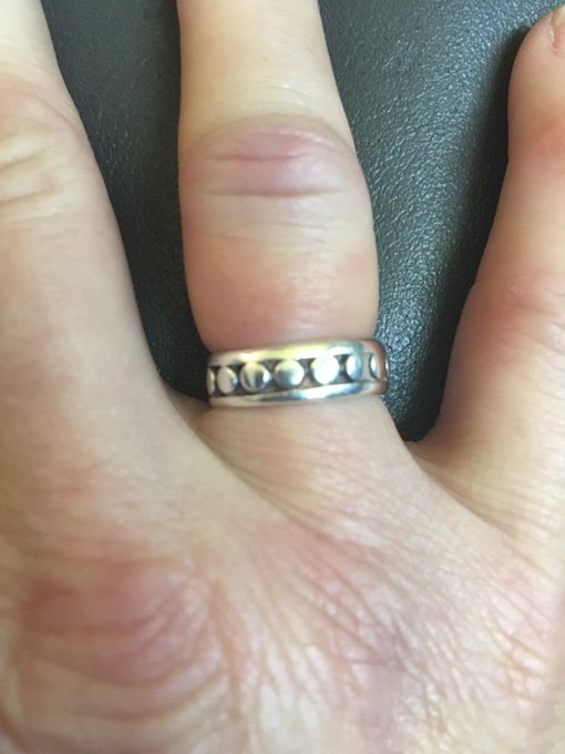I&rsquo;m sad (not crying sad just sad) today I have to cut off my engagement ring my late husband put on my