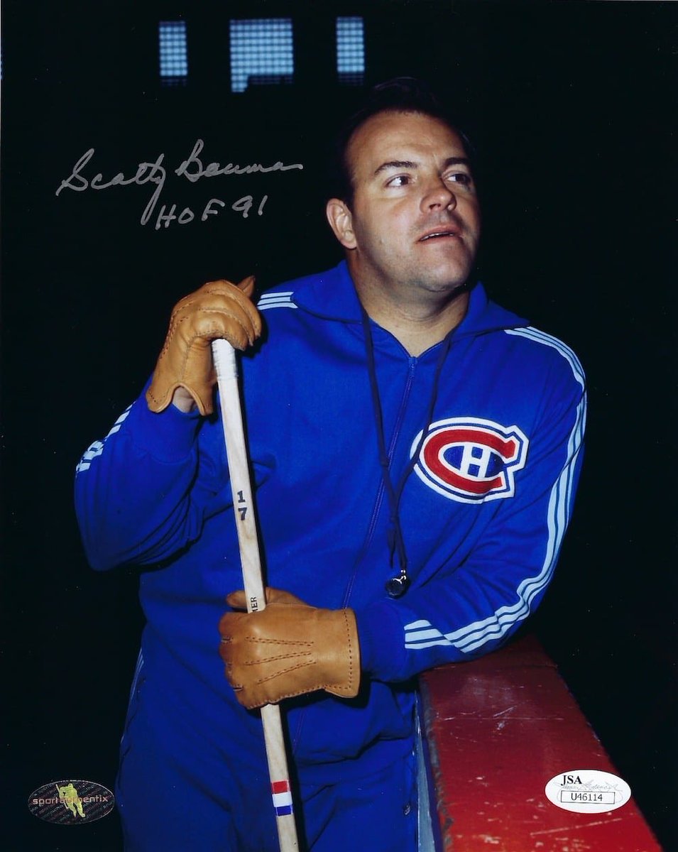Next we have Scotty Bowman switching primary colours to this electric blue number, emblazoned with a  #Habs logo, and the famous Adidas arm-length three stripe.