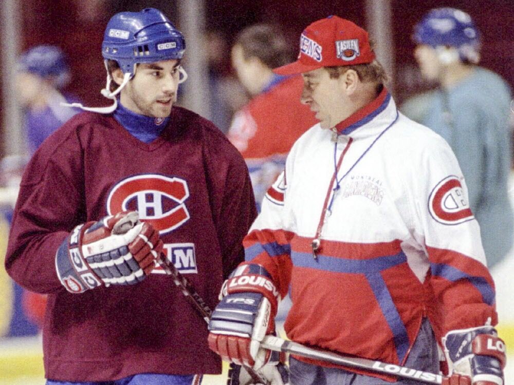 A 3/4 zipper was enough for Jacques Demers, who added the additional utility of a hand-pouch, for those moments when you just stare at your players in disgust.