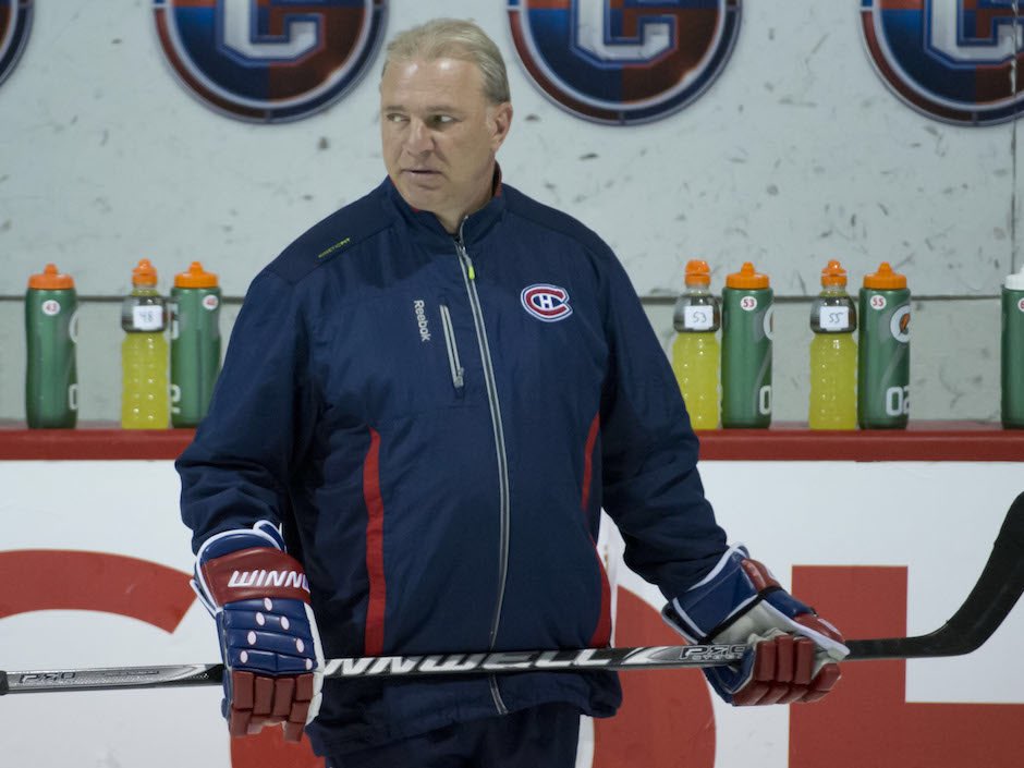 Michel Therrien 1.0 was far more bold than 2.0. As jerseys became more form-fitting on players over time, as did track suits apparently as Therrien went from freely flowing in the wind to prepared for a dive in the St. Laurent.