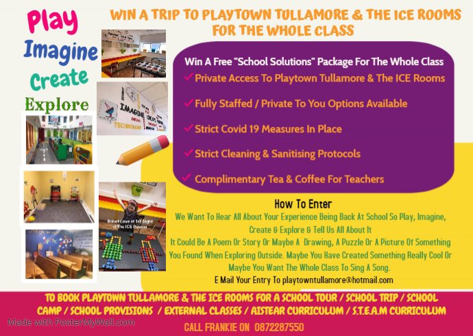 PlaytownT's tweet image. *** SCHOOL COMPETITION ***

Please Like, Share &amp;amp; Tag All Your School / Teacher Friends

Open To All Pre School / Montessori &amp;amp; National Schools

#backtoschool #schoolsolutions