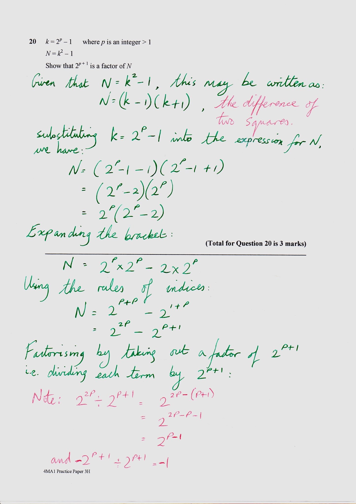 Arithmatix Igcse And Gcse Maths Past Paper Questions Gcse Past Igcsememes Pro Proof Algebra Difference Algebraicproof Expanding Facts Factors Factorization Factorisation Perfect Perfectsquare Square Squared