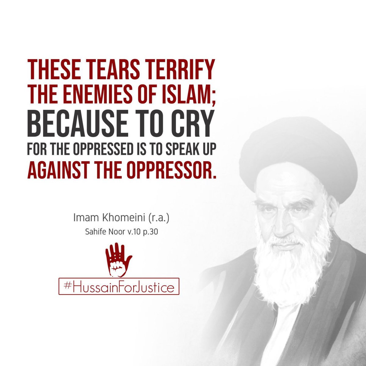 OfficialHFJ's tweet photo. These days when you see anyone crying for #Hussain. Don't think he is just shedding tears!

#HussainForJustice https://t.co/4oPP0R7eoV