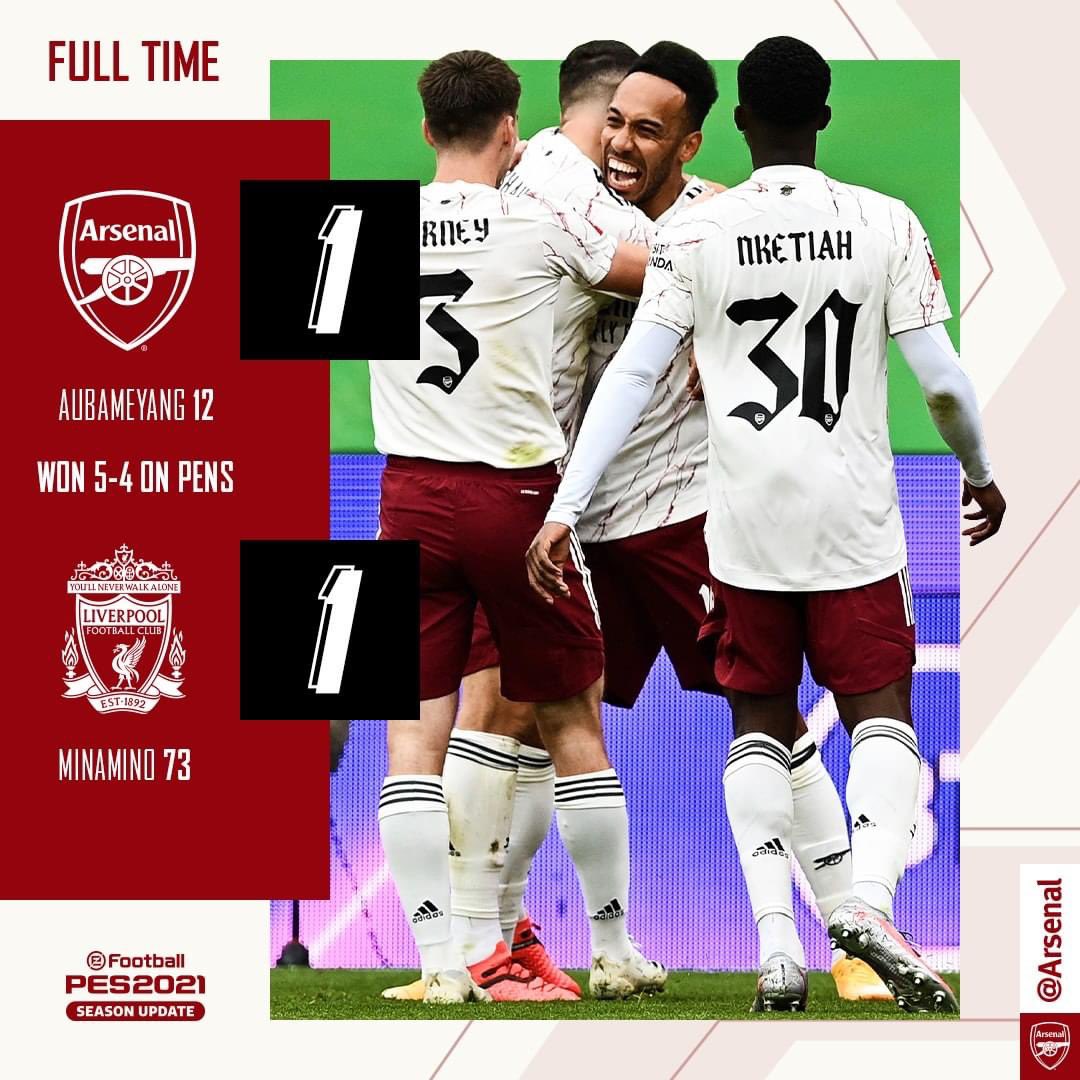 MacmillanKernow's tweet photo. 🔥 AUBA AGAIN AT WEMBLEY! 🔥 WOOHOO, we win again @cheftombrown @Arsenal #CommunityShield #Arsenal #Winners #BeatLiverpool #Wembly #AnotherpieceofsilverforArsenal https://t.co/Gcb4O0N6RT