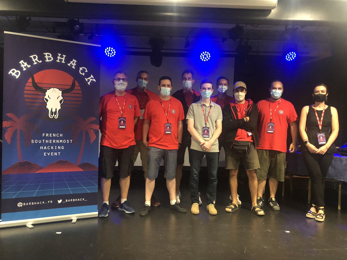 Herve_Schauer's tweet photo. Un grand 👏🏻bravo aux organisateurs de #BARBHACK20, à leur résilience face au 🦠 aux ⛈ , aux conférenciers, la qualité et l’originalité des présentations, aux sponsors, à #PACA, au village-club la Font des Horts &amp; @HS2formation 😉
Place aux ateliers, barbecue🍖&amp; #CTF
@_barbhack_ https://t.co/PaoY1VeWtT
