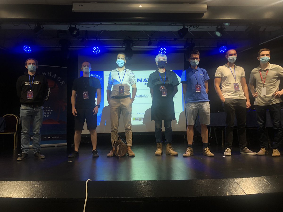 Herve_Schauer's tweet photo. Un grand 👏🏻bravo aux organisateurs de #BARBHACK20, à leur résilience face au 🦠 aux ⛈ , aux conférenciers, la qualité et l’originalité des présentations, aux sponsors, à #PACA, au village-club la Font des Horts &amp; @HS2formation 😉
Place aux ateliers, barbecue🍖&amp; #CTF
@_barbhack_ https://t.co/PaoY1VeWtT