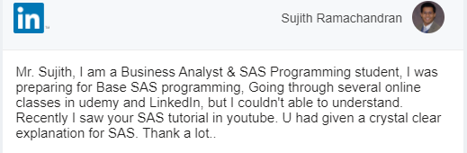 DrSujithRam's tweet photo. It has been a long week... but you, sir, made my day.
Thank you! #SASBootcamp https://t.co/Y65vHDRxkx